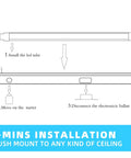 12-30V 18 Inch LED Tube Replacement For Automotive RV Marine 7W 5500K Daylight White installation guide