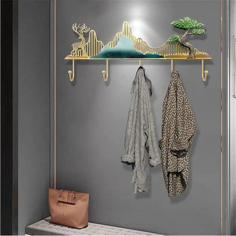 Heavy Duty Nordic Wall Hooks For No Fuss Everyday Home Organization Rust Resistant Iron Storage Rack With Slick Polished Design for coats and bags.