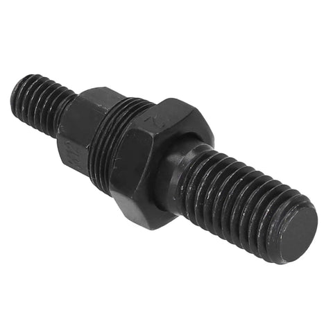 Heavy Duty Drill Bit Adapter Pneumatic Rivnut Tool Alloy Steel Mandrel For Hand Rivet Head Kit Works Perfect With Holesaw Bits And Various Fastening Jobs On Metal Surfaces, black alloy steel threaded adapter