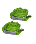 2 Pack 6 Ft Beefy Endless Round Slings 2 Inch Spanset Round Slings Polyester Endless Loop Lifting Straps With 5300 Lb Vertical Capacity