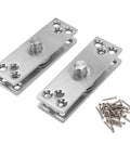 Built Tough Heavy Duty 360 Degree Stainless Steel Hidden Door Pivot Hinge For Bookshelves And Cabinets Concealed Invisible Pivot Hardware