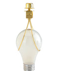 Clip On Lamp Shade Clip Adapter With Finial Top Gold For Washer Type Shades Universal Fit No Harp Needed Easy No Fuss Install