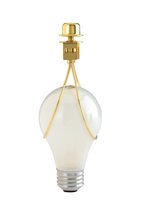 Clip On Lamp Shade Clip Adapter With Finial Top Gold For Washer Type Shades Universal Fit No Harp Needed Easy No Fuss Install