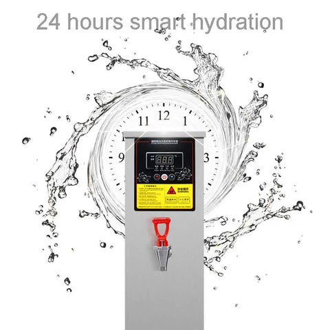 Heavy Duty Commercial Water Heater Boils In Five Minutes With Nonstop Flow Using Smart Step Heating Tech, 40L stainless steel tank.