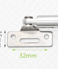 Lift Up Cabinet Door Support Hinges Set Soft Close Piston Door Stays 15mm x 32mm metal hinge bracket close-up