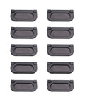 10 Pack Black Recessed Cabinet Pulls With Screws For Closet Cupboard And Dresser Drawers Hidden Finger Pull Handles Aluminum Alloy