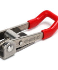 Heavy Duty Stainless Steel Toggle Latch Catch Perfect For Woodworking Clamping Projects Offering Effortless One Hand Quick Locking And Precise Positioning With Simple Push Pull Mechanism To Secure Workpieces Like A Boss On Any Shop Floor Job red handle