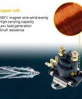 12V Marine Starter Solenoid Relay Plug And Play Power Tilt Trim For Tough Outboard And Stern Drive Jobs 80A 12V Flat Mount
