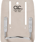 Heavy Duty Steel Loop Hammer Holder With Cradle Design, Riveted Steel Loop, Cream White Finish, Fits Belts Up To 2.75 Inches