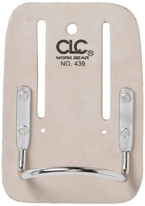 Heavy Duty Steel Loop Hammer Holder With Cradle Design, Riveted Steel Loop, Cream White Finish, Fits Belts Up To 2.75 Inches