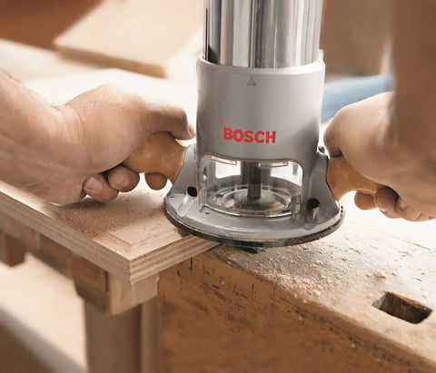 Using Half Inch Carbide Tipped 3 Flute Flush Trim Router Bit Pro Grade With Shielded Pilot Bearing for laminates and veneers