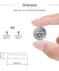 Premium SR616SW Watch Batteries, 1.5 Volt Silver Oxide Button Cells, dimensions of 6.80mm diameter and 1.60mm thickness.