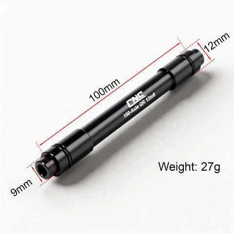 Thru Axle Conversion Kit For 15mm To 12mm And 12mm To 9mm Front Hub Adapter 100mm Spacing Quick Release Upgrade For Bikes
