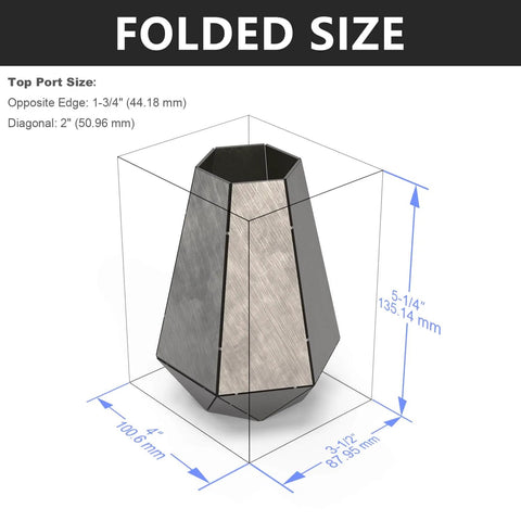 Beginner Welding Practice Kit 17 Gauge 304 Stainless Steel Plate For TIG MIG Mastery folded size vase project.