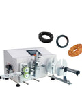 Automatic Electric Wire Winding Reel With Digital Touch Screen 4 In 1 Coiling Station showing digital controls and wire spools.