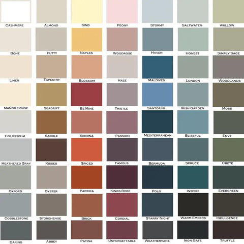 30 featured color card for All In One Cabinet And Furniture Paint In Bone Off White Gallon With Built In Primer And Top Coat