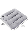 Cozy Brown Heated Seat Pad With Soft Plush Cushion For Office Chair 46x46cm with adjustable heat settings.