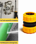 Three Pack Garden Hose Repair Kit with durable connectors and extender, tool-free installation, suitable for 3/4 or 5/8 inch hoses.