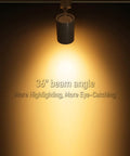 8.5W LED H Track Lighting Heads Pack Of 4 Dimmable ETL Listed 600 Lumens CRI90 2700K Soft White Matte White Finish Ideal
