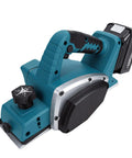 Heavy Duty Cordless Hand Planer With A Beefy 15000 RPM Brushless Motor, featuring a sturdy grip and adjustable depth dial.