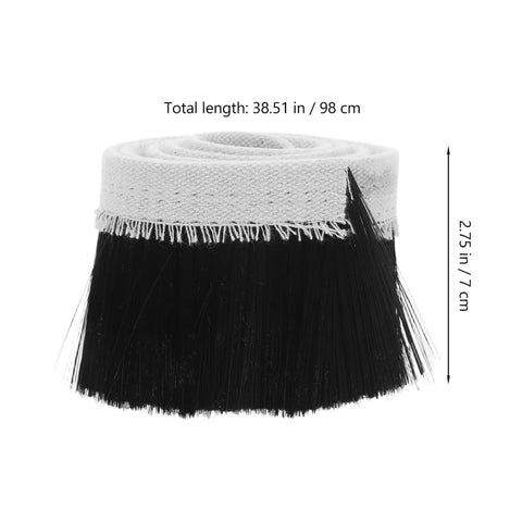 Boss Level Cnc Vacuum Dust Brush Kicks Sawdust And Chunky Wood Chips Outta Your Router Spindle Or Engraver, black nylon bristles.