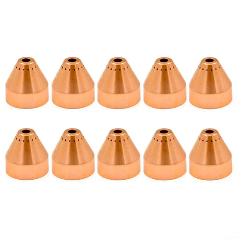 Top Tier 10 Pack Brass Shield For Plasma Cutter PMX 105 Gouging And Cutting Gear, industrial welding supply, durable brass material in a compact design.