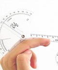 Clear Plastic Finger Goniometer For ROM Measurement From 30 Degrees Hyperextension To 120 Degrees Flexion Easy To Use Tool For Physical Therapy And Rehab Pro Grade Quality For Accurate Joint Readings on finger joint