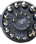 Killer Force 25 Piece Metric Drill Bit Set In Round Case Jobber Length Heavy Duty High Speed Steel Bits For Metal Wood Plastic Sizes 1mm To 13mm In 0.5mm Increments Drill America KFD Series ZMKFD4025PC in a round case