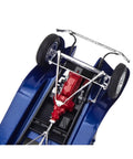 Underside view of 1929 Ford Model A Hot Rod Pickup With California Street Chopper 1:25 Scale Kit showing detailed suspension and wheels