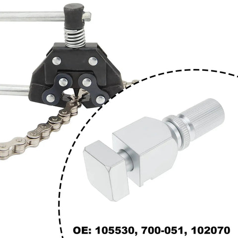 Adjustable Chain Breaker Anvil Spindle for 1/4 Inch 0.325 Inch 3/8 Inch and 0.404 Inch Chains Heavy Duty Steel Tool, part numbers shown