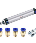 Pneumatic Air Cylinder Double Action MAL32X150 32mm Bore 150mm Stroke With Y Connector And Four Quick Fitting Set
