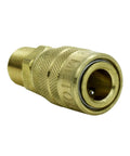 3/8 Inch MNPT M Style Quick Change Coupler For Air Tools, Handles Up To 300 PSI, Delivers About 40 SCFM, 250 F Max Temp, 1/4 Inch Basic Flow, USA Made, Box Of 10