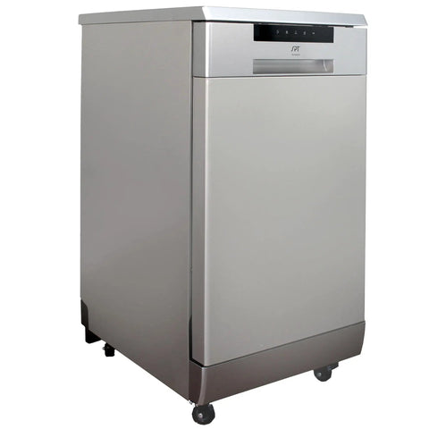 Sick 18 Inch Portable Dishwasher With Energy Star Certified Savings And Genuine Stainless Steel Interior featuring a smooth design.