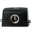 Side view of Dual Fuse Holder For Car Audio Systems with AFS terminals, Versa Gauge Brass Hardware, and oversized convex screws.