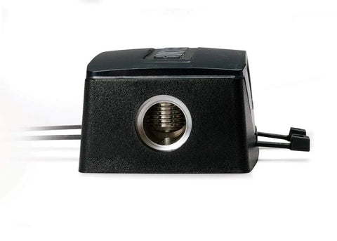 Side view of Dual Fuse Holder For Car Audio Systems with AFS terminals, Versa Gauge Brass Hardware, and oversized convex screws.