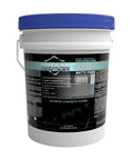 Pro Matte Concrete Floor Wax 5 Gallon Water Based Formula in a bucket for sealing and polishing concrete floors.