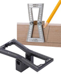 Premium Aluminum Dovetail Marker Jig Delivers Knockout Precision For Hardwood Softwood And Cork DIY wood joinery scribing gauge in use marking angles.