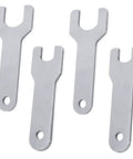 Heavy Duty Pneumatic Die Grinder Wrench Kit 2 Piece Set Including 301 69A Small And 301 69B Large Replacement Jaws angled view of steel jaws.