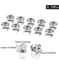 10 Piece Thickened Three In One Connector Eccentric Wheel Set For Furniture Hardware In Diameters 15mm 12mm And 10mm Zinc Alloy Durable Fittings