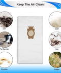 Universal HEPA Cloth Vacuum Bag Set For Sentria Avalir G Series And Diamond Edition Replacement Bags For G3 To G12 205811 205814
