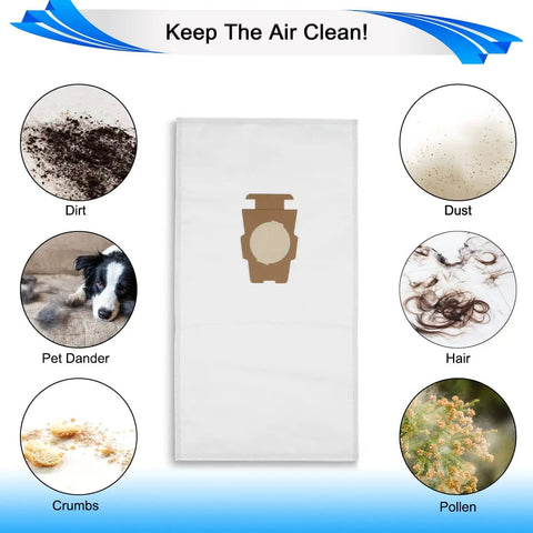 Universal HEPA Cloth Vacuum Bag Set For Sentria Avalir G Series And Diamond Edition Replacement Bags For G3 To G12 205811 205814