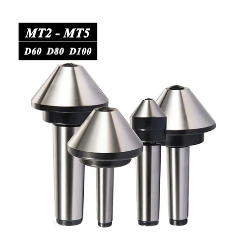 Heavy Duty Morse Taper Center For CNC Lathe Mill Drill Press Tailstock MT2 MT3 MT4 MT5 with mushroom head design.