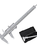 Go-To 6 Inch Carbon Steel Vernier Caliper Non Digital For Accurate 0-150mm Metric Range, 0.02mm Precision Manual Caliper with case
