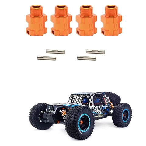 High Performance 17mm Hex Wheel Hub Adapters Four Pack For 1 To 7 Scale DBX07 RC Cars Compatible With ZD Racing Upgrades