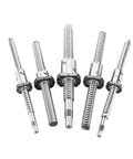 Miniature Ball Screw Kit SFKR0801 With Single Ball Nut, multiple sized screws shown, 60 80 100 120 150 180mm C7 precision, DIY CNC builds