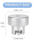 Beefy Heavy Duty Aluminum Bottle Jack Valve Release Knob Replacement for Hydraulic Press, 7/16 inch size, durable 6061 aluminum