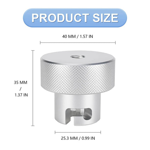 Beefy Heavy Duty Aluminum Bottle Jack Valve Release Knob Replacement for Hydraulic Press, 7/16 inch size, durable 6061 aluminum