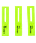 3 Piece Adjustable Carpenter Jig Set Helps You Nail Scribing Fillers And Toe Kicks Dead On With No Sweat Setup, bright green jigs for scribing.