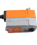 Rock Solid Tf24 S Hvac Ventilation Damper Actuator with orange casing for 24 Volt AC DC operation. Mechanical fail safe feature.