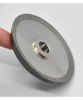 Heavy Duty MR-20G CBN Grinding Wheel For Resharpening Carbide Cutters And Cobalt Drills With 78mm Arbor, close-up view showing precision abrasive surface.